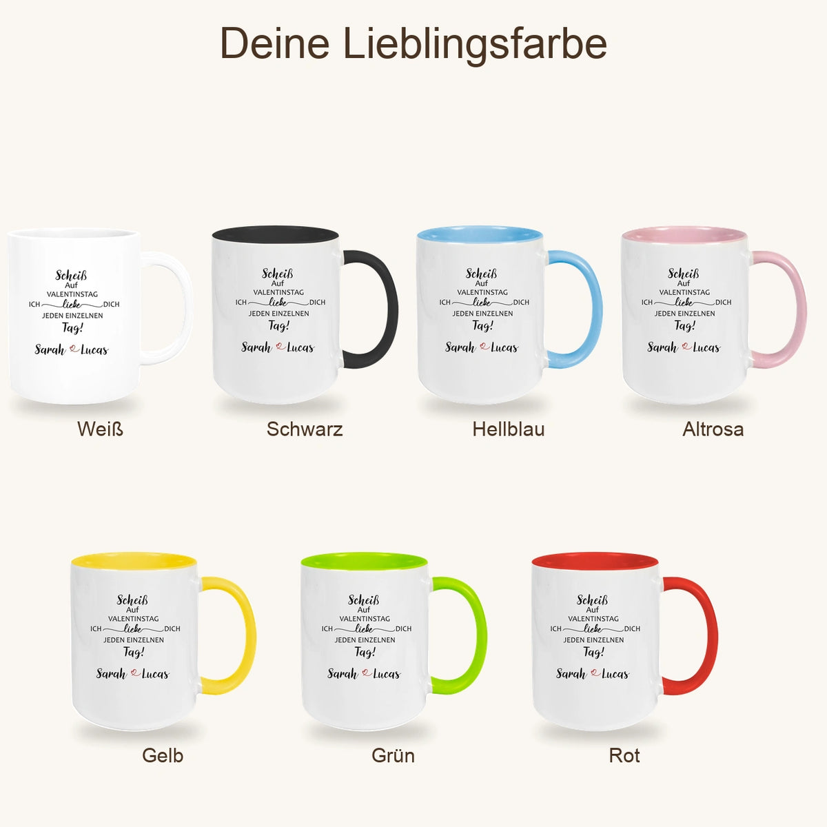 MUCKKI-PRO:25c160ae896835018f96c8f89acb2a44f240e4be15745e559dbaa9de890043a3:Tasse Spruch Valentinstag 23 Personalisiert Keramik versch. Farben