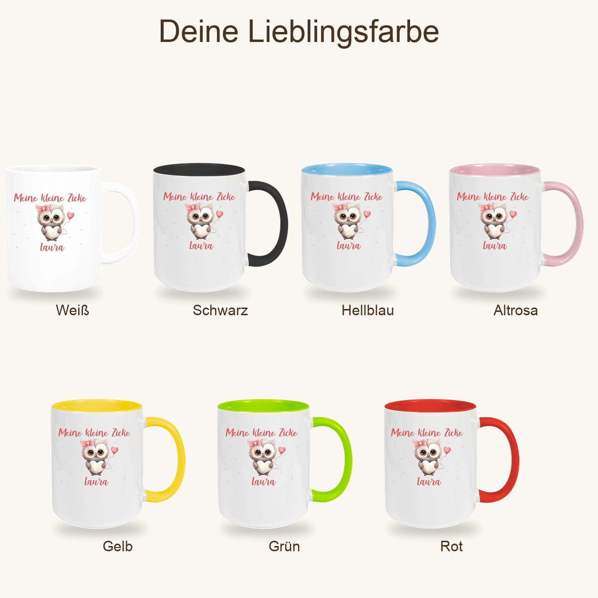 MUCKKI-PRO:d8e918eaf64cb5aa78bc578439a3d8a349ce710ad525ff3b0621dda22da2f3e0:Tasse Liebe - Eule Valentinstag Wunschnamen Keramik personalisiert versch. Farben