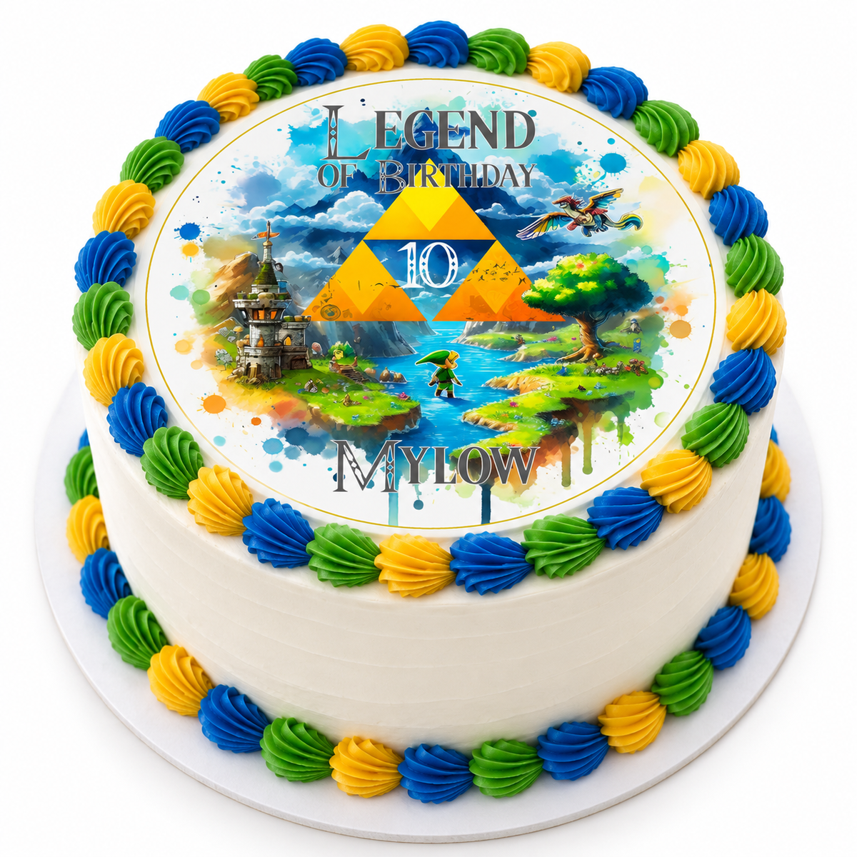 MUCKKI-PRO:17ba0f9871febc5b368883d25a8935ee0c9b971c5fad2b7f0be921a8ad693d20:Tortenaufleger Geburtstag Link 4 Name & Zahl (20cm) Fondant Papier