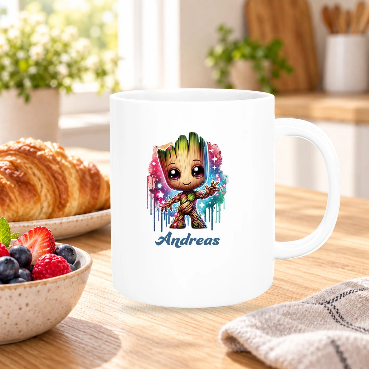 Tasse Baby-Groot 2 Wunschname Keramik Kinderbecher personalisiert versch. Farben