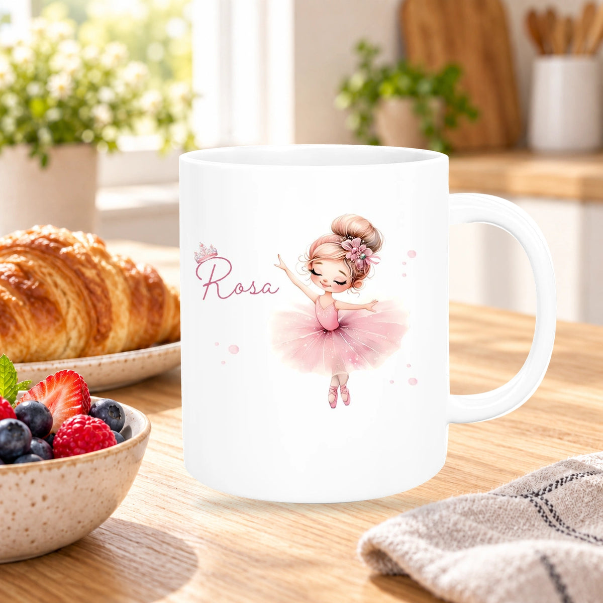 MUCKKI-PRO:4d416af26b91ee601de2ef99b1348ee57935b306d1ea6b0d7b20818914574e94:Tasse Ballerina 3 Wunschname Keramik Kinderbecher personalisiert versch. Farben