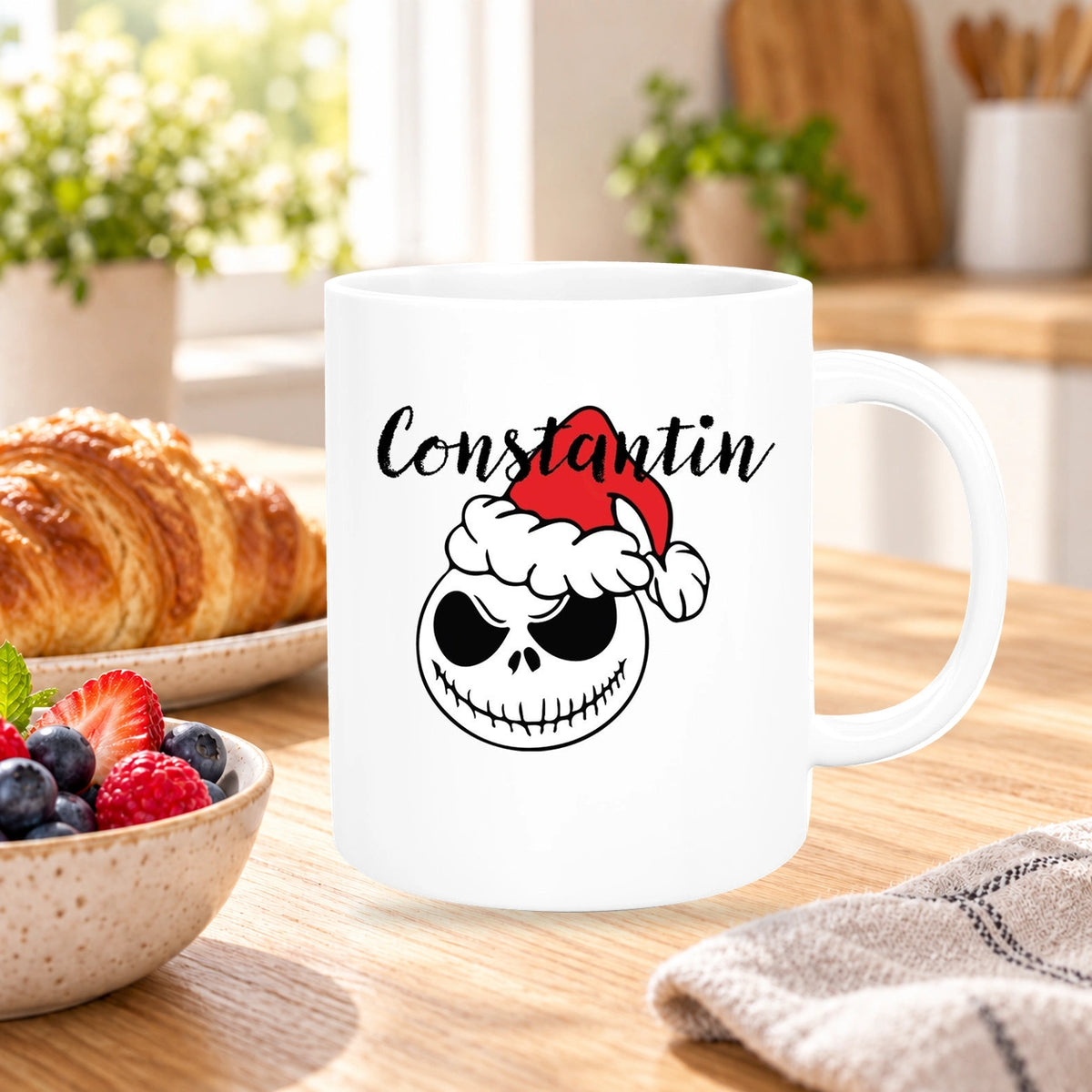 Tasse Wunschname Weihnachten Nightmare before Christmas 10 Keramik versch. Farben