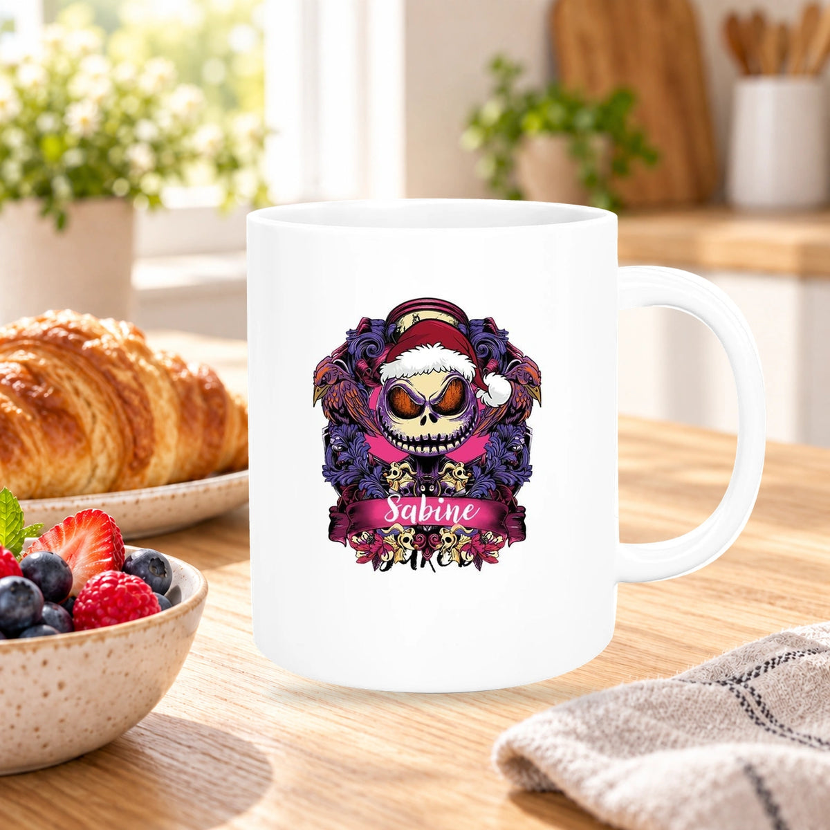 Tasse Wunschname Weihnachten Nightmare before Christmas 5 Keramik versch. Farben