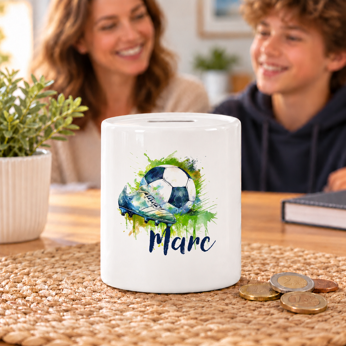 MUCKKI-PRO:fa66a193512e2427fecd5cdb31c7290262fb0fdcfe273dcf116e7ca7e139f2c5:Spardose mit Wunschname Fußball 4 personalisiert