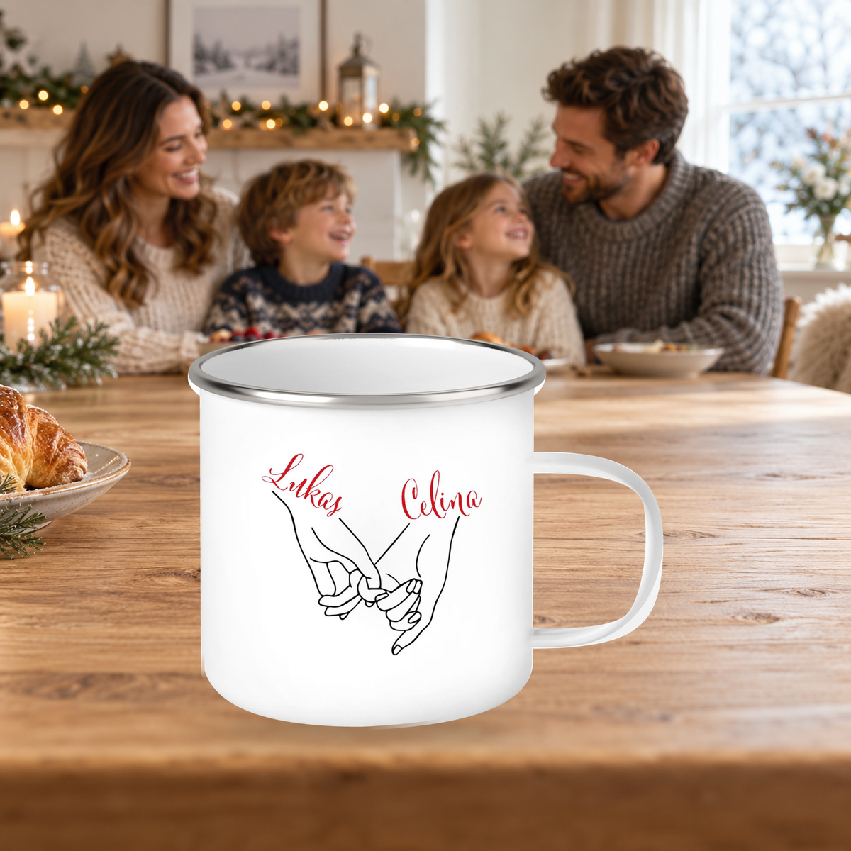 MUCKKI-PRO:b7d2b0ef919a43a5bbaaeca63cb48a021b03de807e95a3f20a8b4137e5737b1e:Tasse Hände Valentinstag 5 Wunschnamen Emaille personalisiert