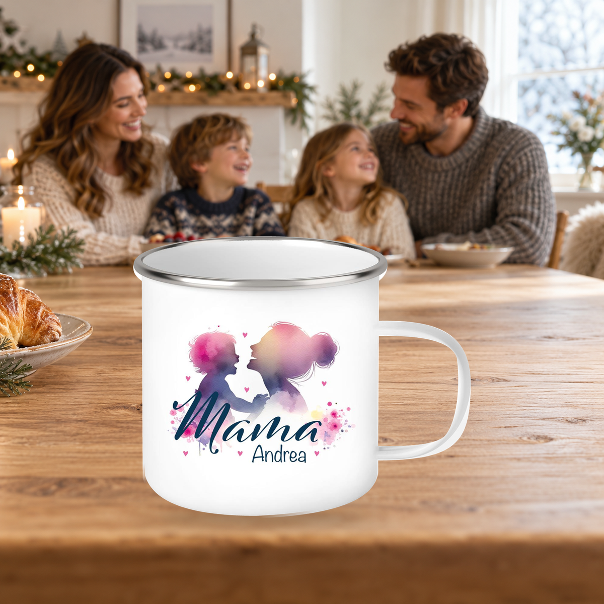 MUCKKI-PRO:72e2e1cc57681168bdd05ebaf81798049655afe74319f4ffc0cbe87f8c354b1a:Tasse Muttertag 11 Wunschnamen Emaille Personalisiert