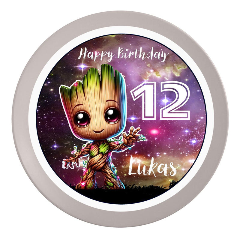 Tortenaufleger Geburtstag Baby-Groot 1 Name & Zahl (20cm)