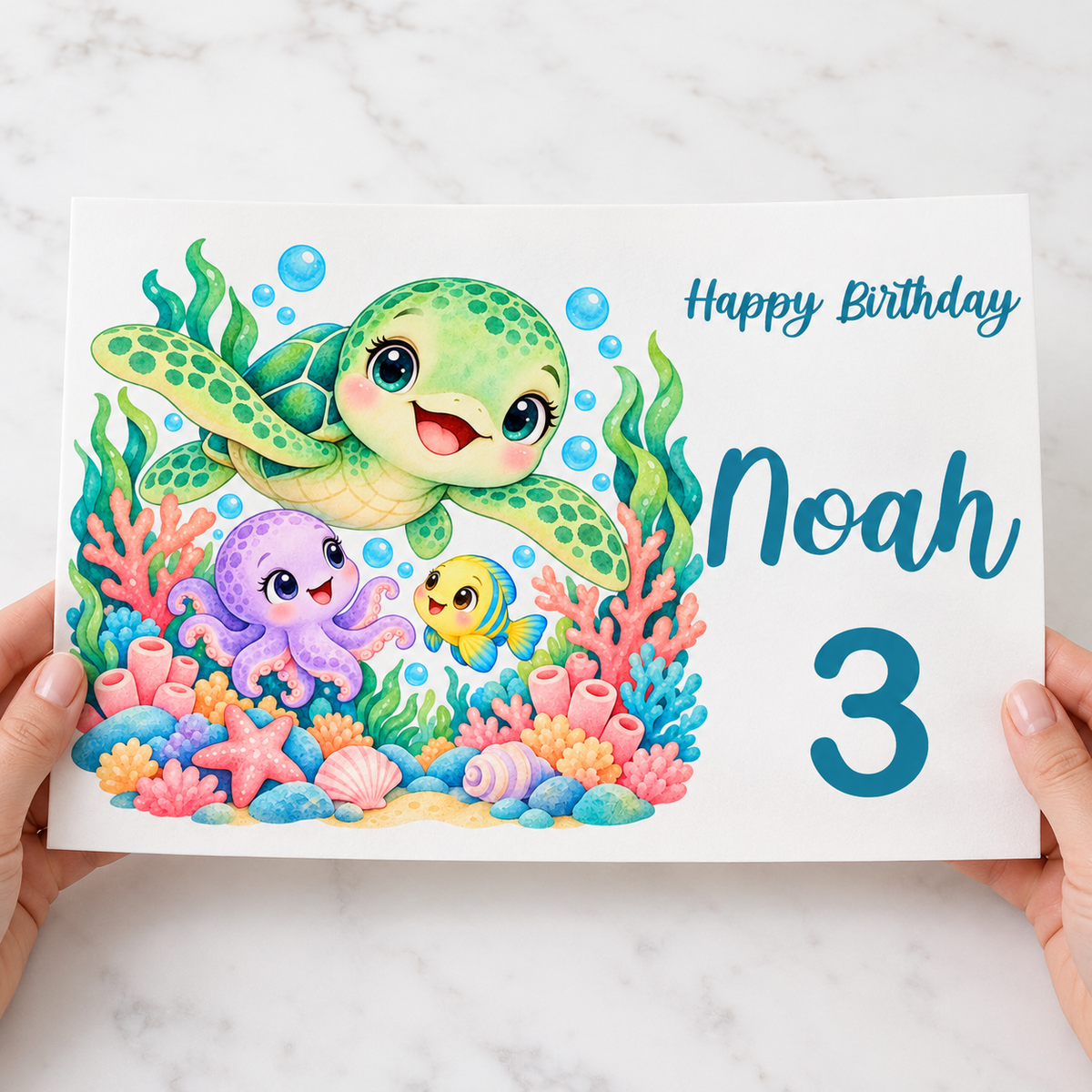 Tortenaufleger Geburtstag Schildkröte 1 – versch. Formen mit Name