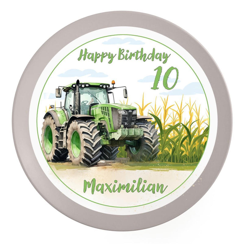 Tortenaufleger Geburtstag Traktor 1 Name & Zahl (20cm)