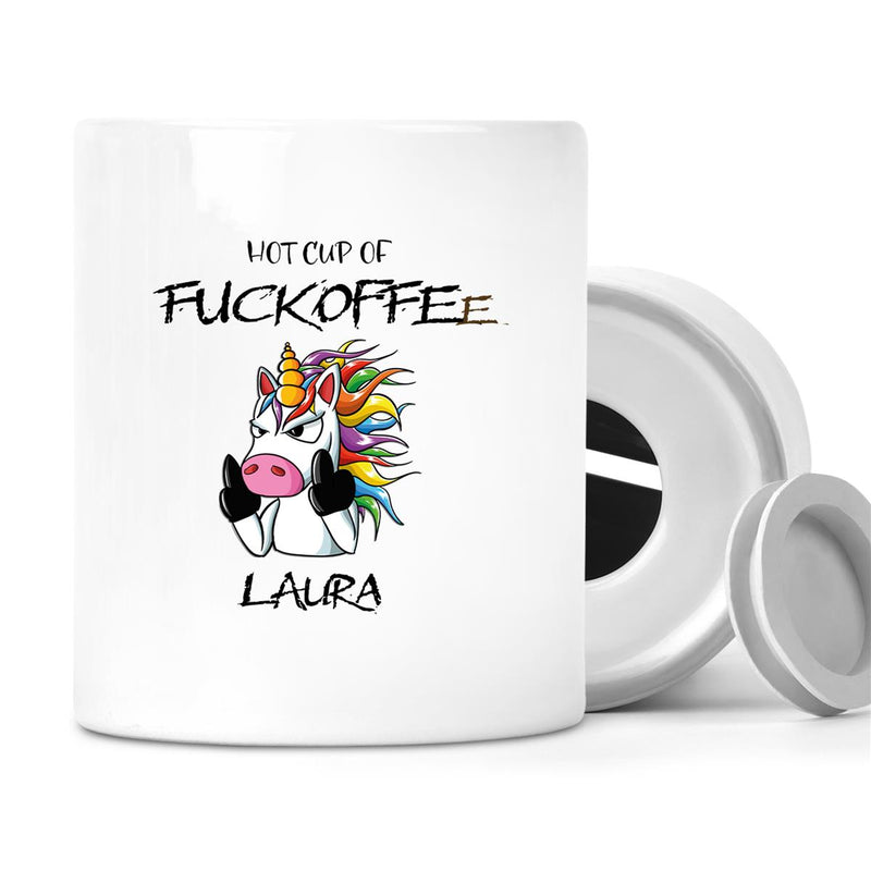 Spardose mit Wunschname Einhorn 9 personalisiert