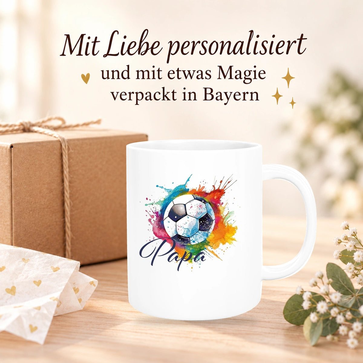 MUCKKI-PRO:ba9f284ccf1a1a561ccaf916cf0991d8ec359b301feca1f5c98ebecad9ea09d3:Tasse Wunschname Fußball 20 Personalisiert Keramik Kinderbecher versch. Farben