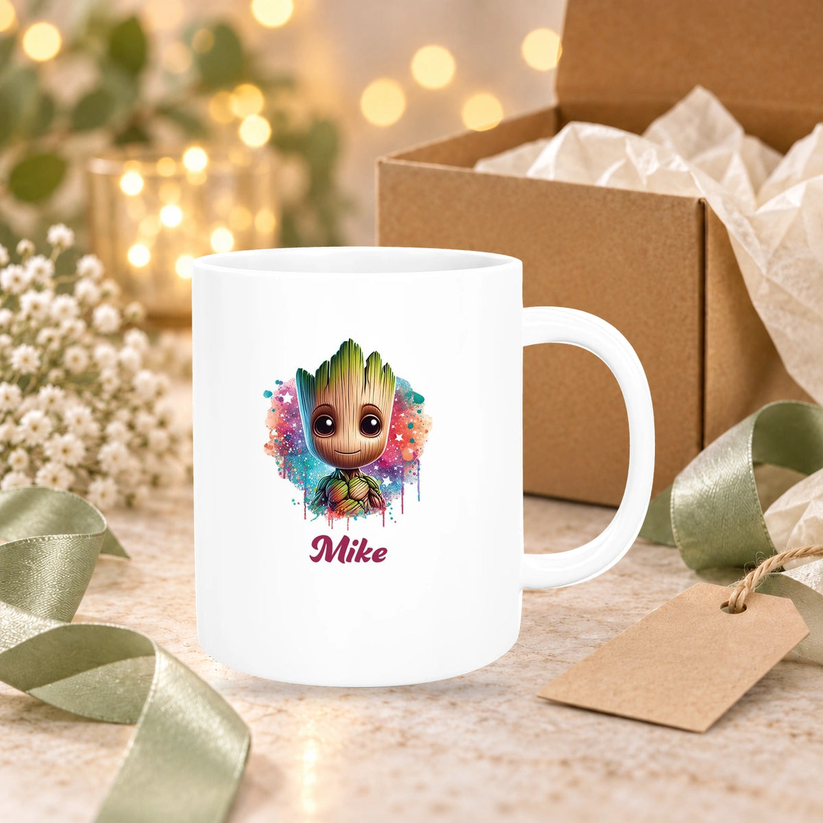 Tasse Baby-Groot 4 Wunschname Keramik Kinderbecher personalisiert versch. Farben
