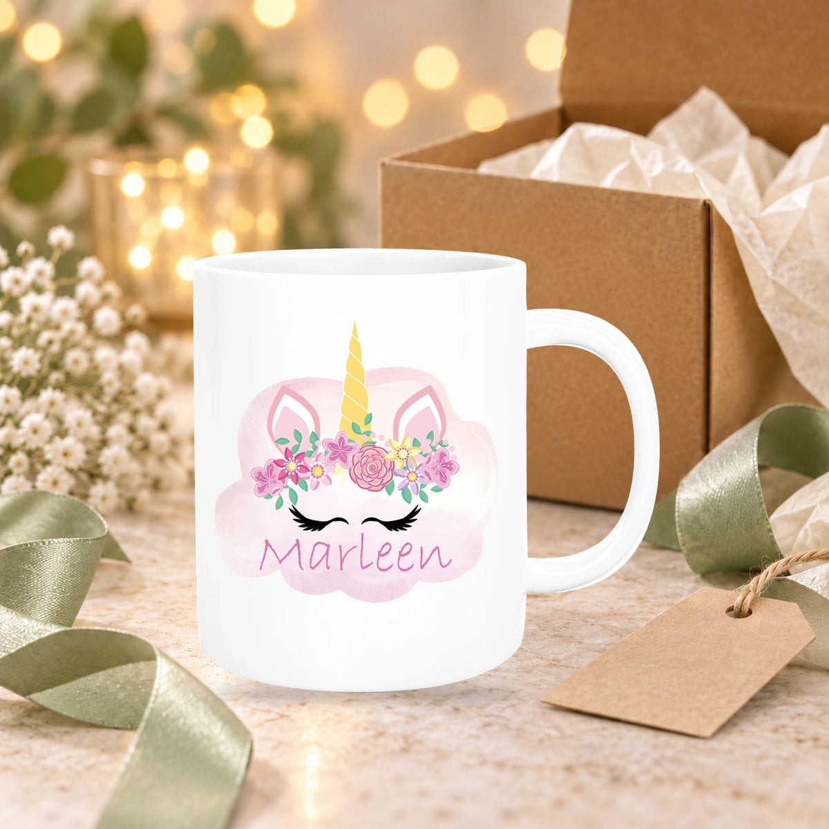 MUCKKI-PRO:1240acd19b5c07a82775897da4c447134a1c1fcc790af12fea37cbd368cd423b:Tasse Einhorn 5 Wunschname Keramik Kinderbecher personalisiert versch. Farben