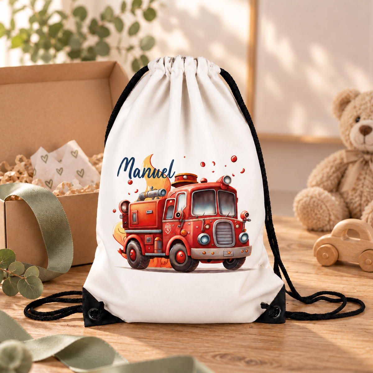 MUCKKI-PRO:d6c169c685a3e7c7039d3e37ff55e2f77ef4dd6ecf78b85e3b15c87aee1f540b:Turnbeutel Feuerwehr 1 mit Wunschname personalisiert