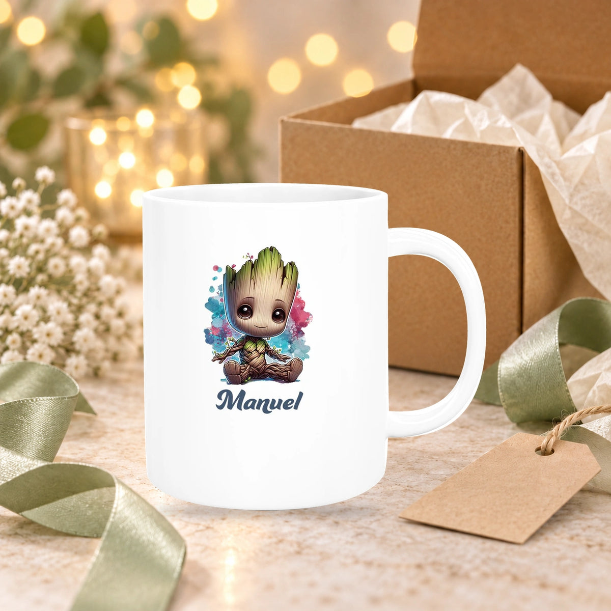 MUCKKI-PRO:1d8817c60513d6099c69c99b1e4353a3e1ef405ac96ef62d5962b76667211a1b:Tasse Baby-Groot 1 Wunschname Keramik Kinderbecher personalisiert versch. Farben