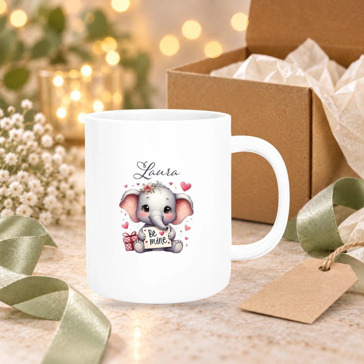 MUCKKI-PRO:fc3f7069f9c02bfd6560dc9f4fade1e25f30b2c3d9bcb753c44522316357da8c:Tasse Liebe - Elefant Valentinstag Wunschnamen Keramik personalisiert versch. Farben