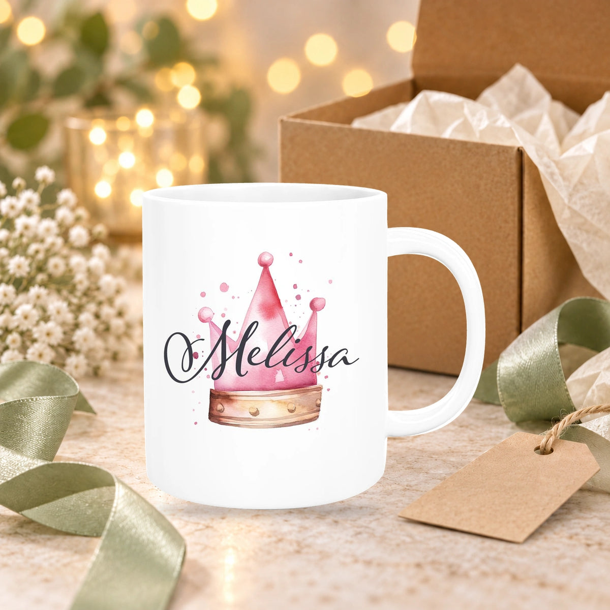 Tasse Krone 1 Wunschname Keramik Kinderbecher personalisiert versch. Farben