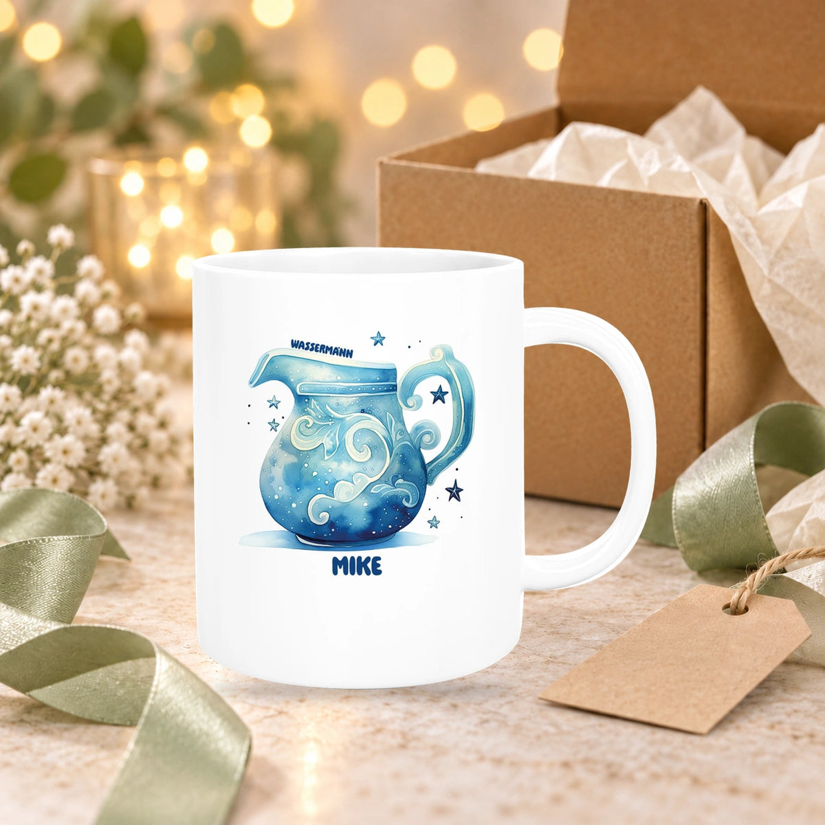 MUCKKI-PRO:499c476f288536709b727c6a1a034a737a646ffb300f776a2b501a7dd0f3ac76:Tasse Sternzeichen Kinder Wassermann 1 Wunschname Keramik Kinderbecher personalisiert versch. Farben