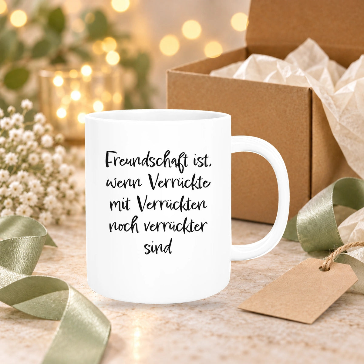 Tasse Freundschaft Liebe Sprüche 1 Keramik versch. Farben