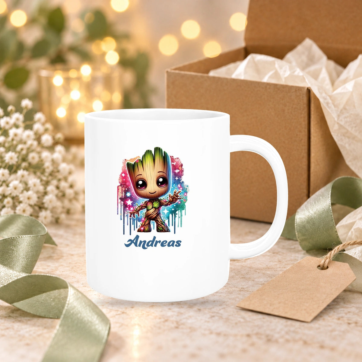 Tasse Baby-Groot 2 Wunschname Keramik Kinderbecher personalisiert versch. Farben