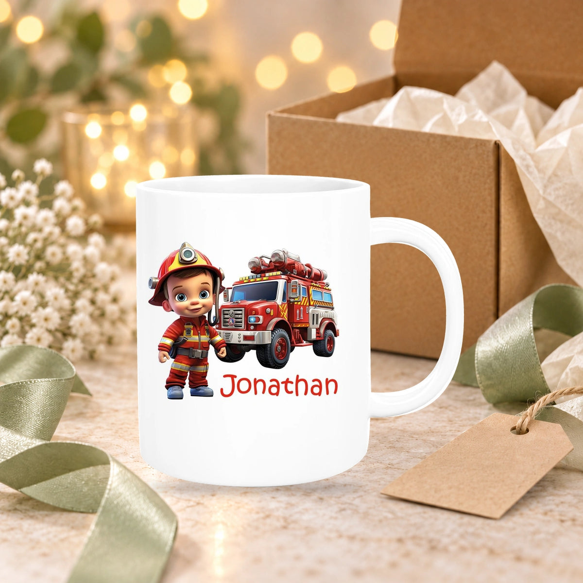 MUCKKI-PRO:5ef386cb6c13bf91eb2bcf7bbf65e2bdc46ab46548aedd06220f253aedb0a7aa:Tasse Wunschname Feuerwehr 3 Keramik Kinderbecher versch. Farben