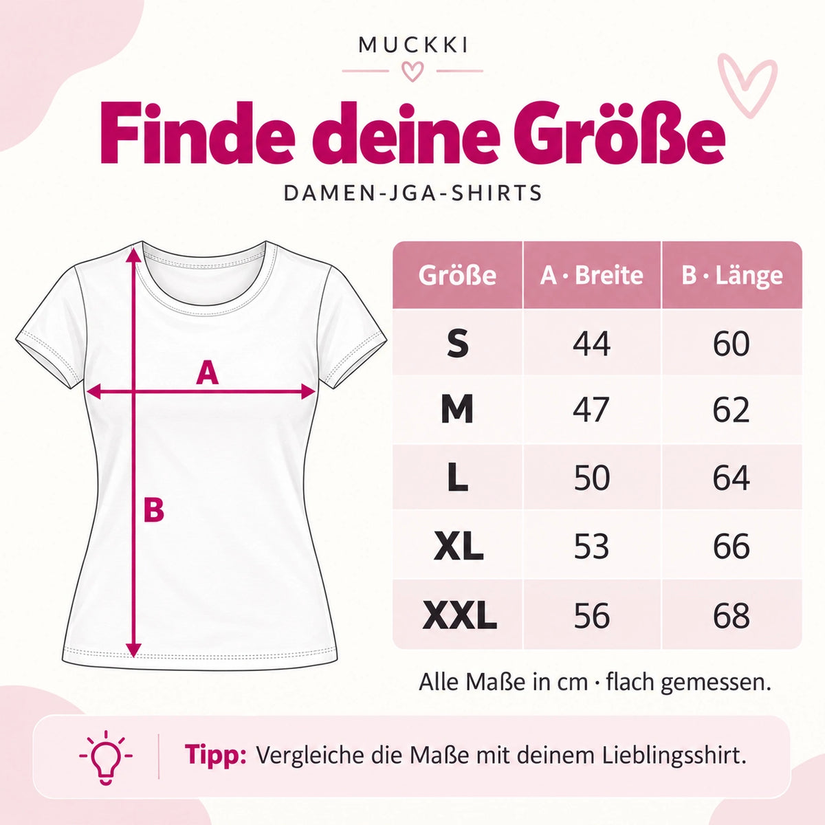 MUCKKI-PRO:9cad51d5193ed967b116fc23aaccb442b6b81f94b2be1ec3a599584117f229ad:T-Shirt Braut & Team-Braut 04 Herz Damen-Shirt für den Junggesellinnenabschied
