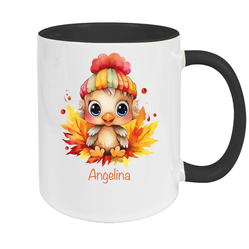 Tasse Wunschname Küken 1 Keramik Kinderbecher personalisiert versch. Farben