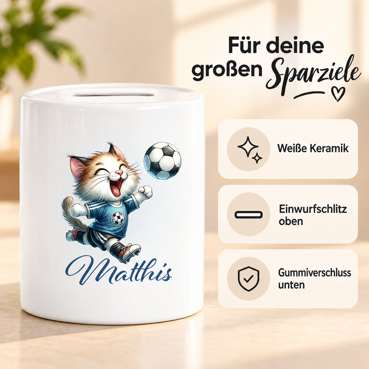 MUCKKI-PRO:88907ac4203454d80fd7a10a43bd605a9e4abd98bf7db11fd50c703f6f00cd20:Spardose mit Wunschname Fußball  18 personalisiert