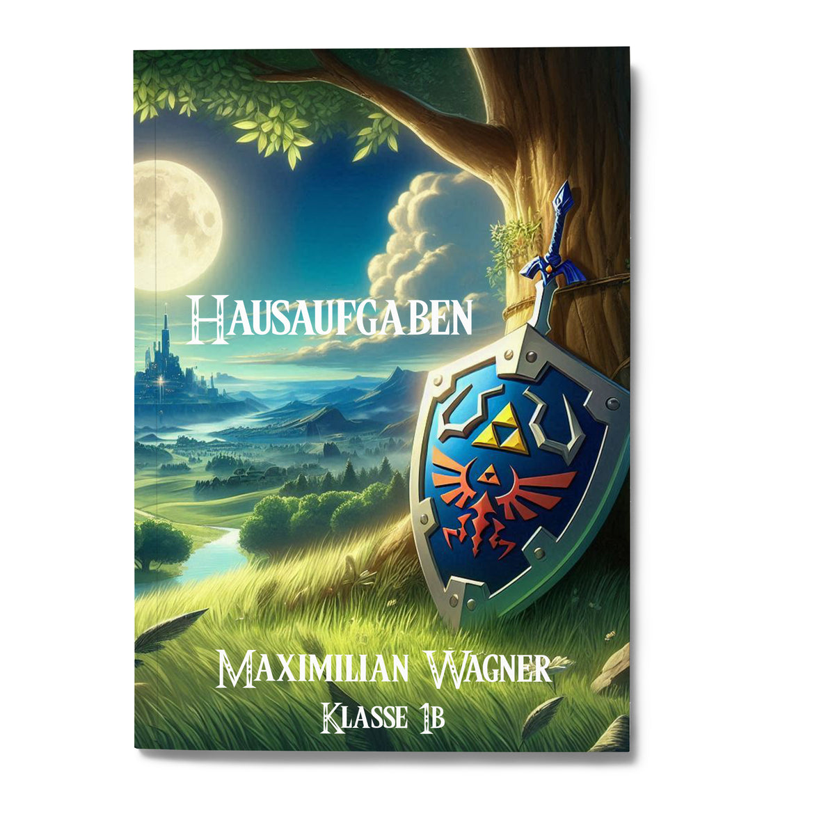 Hausaufgabenheft Link 1 DIN A5 - 48 Blatt mit Name und Klasse