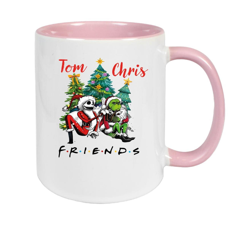 Tasse Wunschname Weihnachten Grinch Jack 6 Keramik Becher versch. Farben