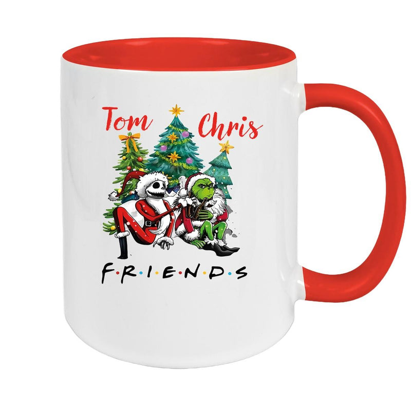 Tasse Wunschname Weihnachten Grinch Jack 6 Keramik Becher versch. Farben