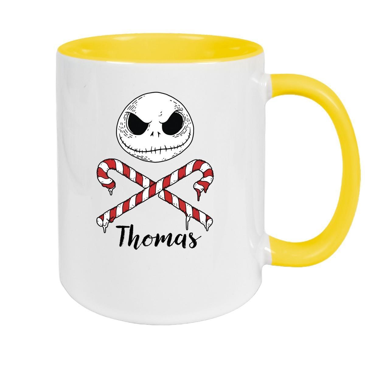 Tasse Wunschname Weihnachten Nightmare before Christmas 1 Keramik Becher versch. Farben