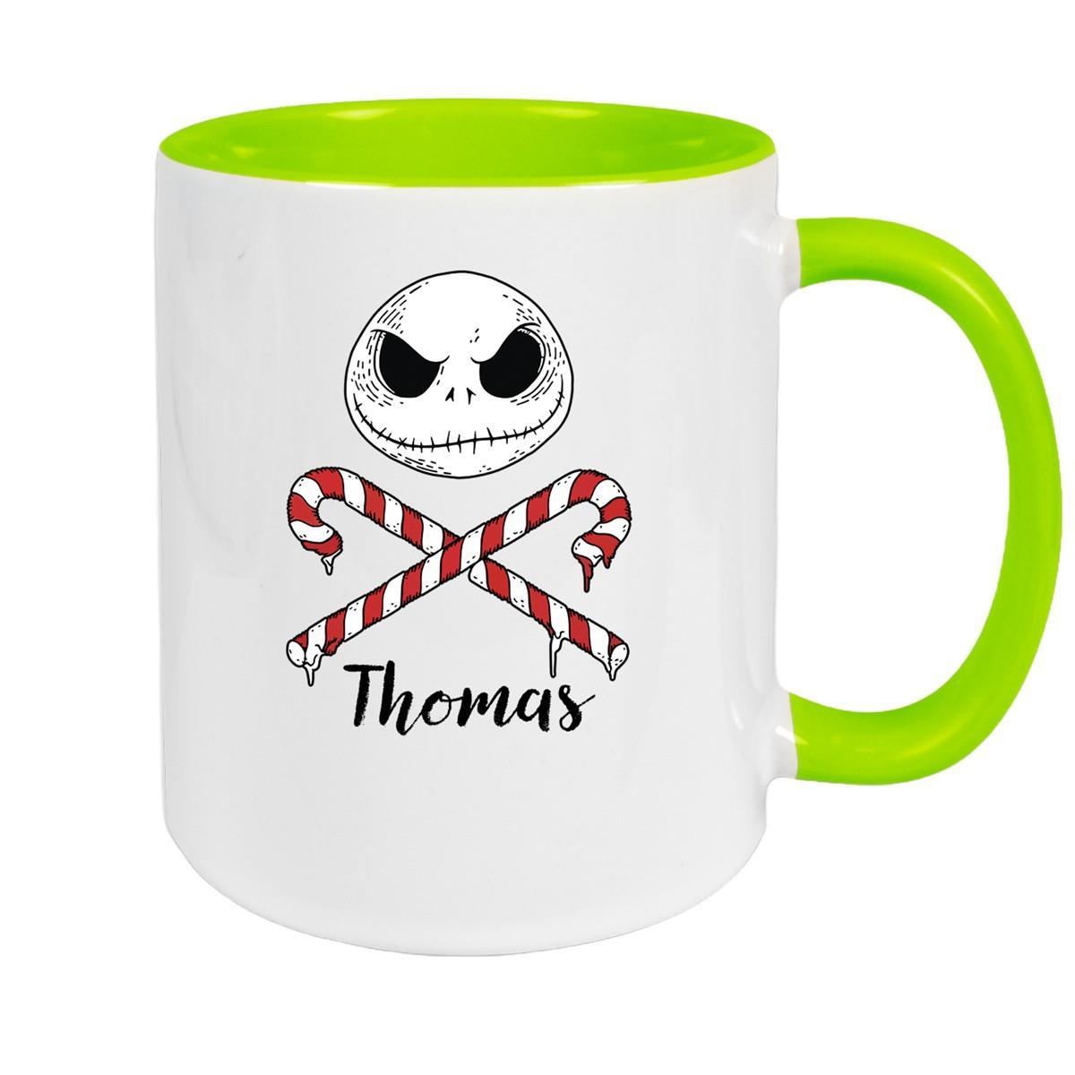 Tasse Wunschname Weihnachten Nightmare before Christmas 1 Keramik Becher versch. Farben