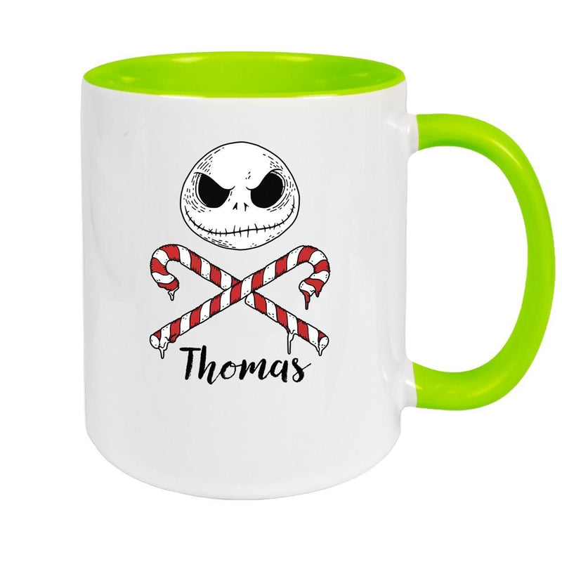 Tasse Wunschname Weihnachten Nightmare before Christmas 1 Keramik Becher versch. Farben