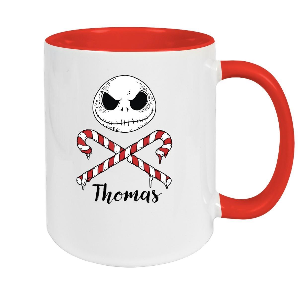 Tasse Wunschname Weihnachten Nightmare before Christmas 1 Keramik Becher versch. Farben
