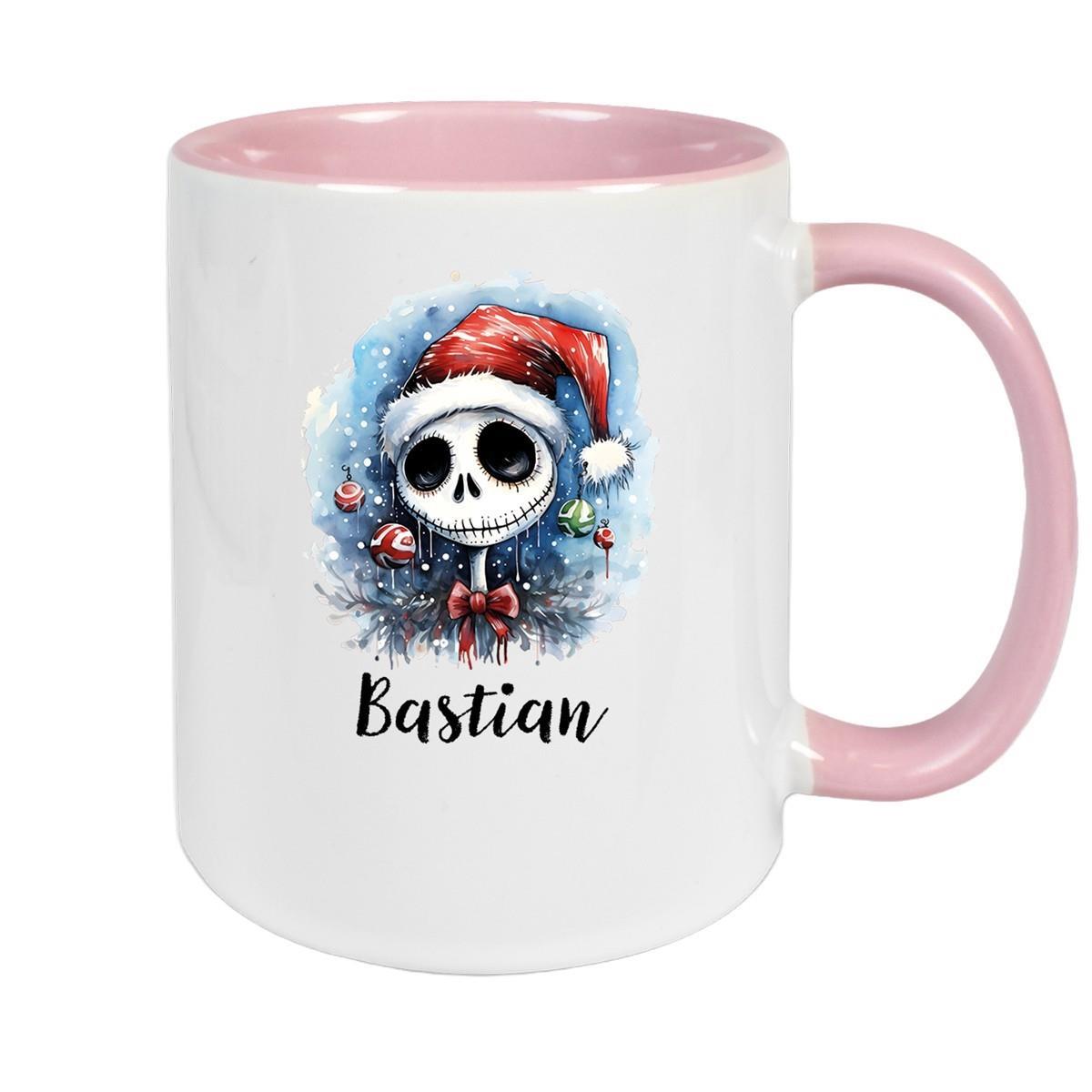 Tasse Wunschname Weihnachten Nightmare before Christmas 2 Keramik Becher versch. Farben