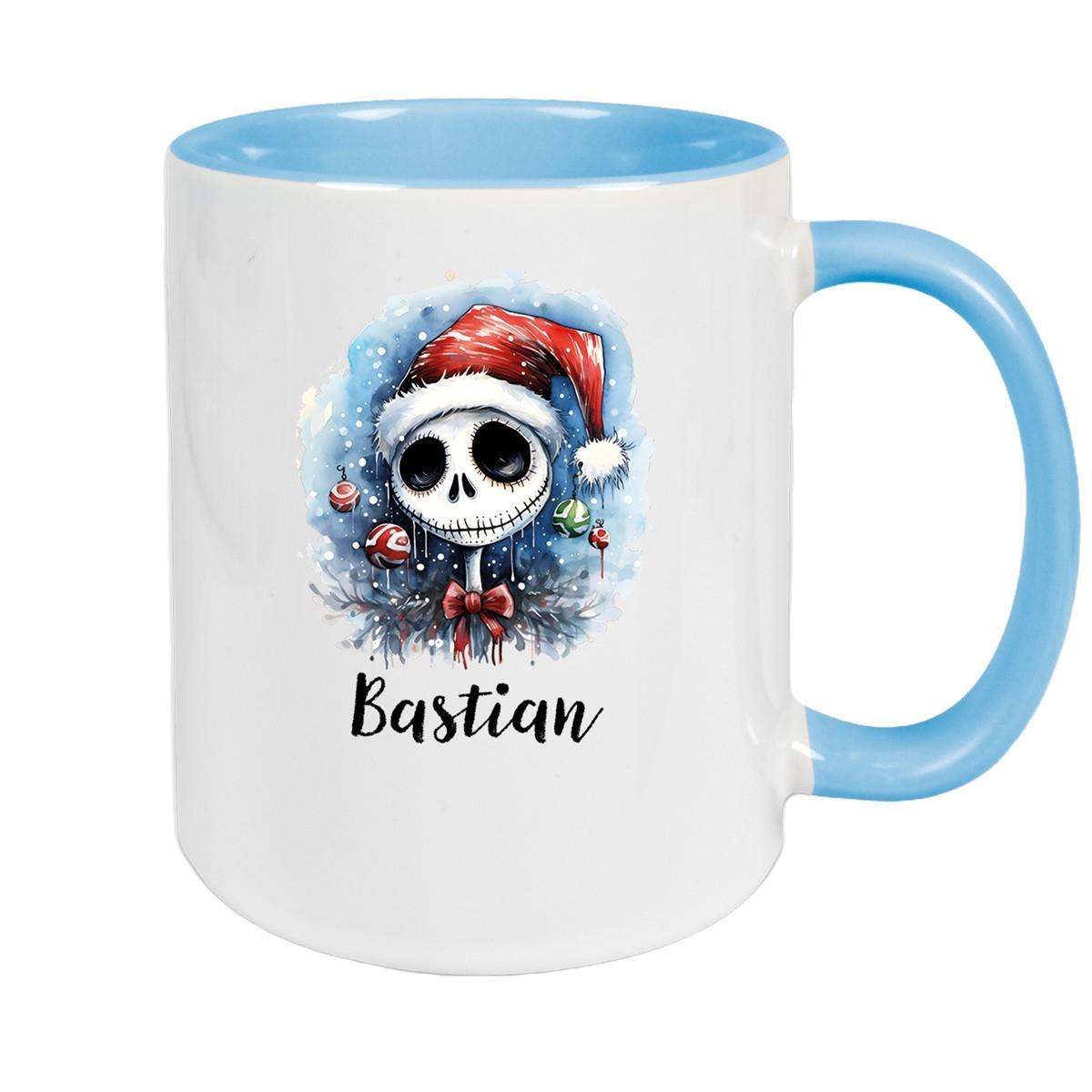 Tasse Wunschname Weihnachten Nightmare before Christmas 2 Keramik Becher versch. Farben