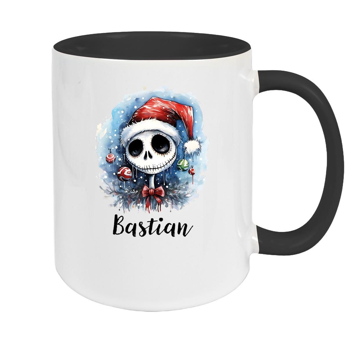 Tasse Wunschname Weihnachten Nightmare before Christmas 2 Keramik Becher versch. Farben