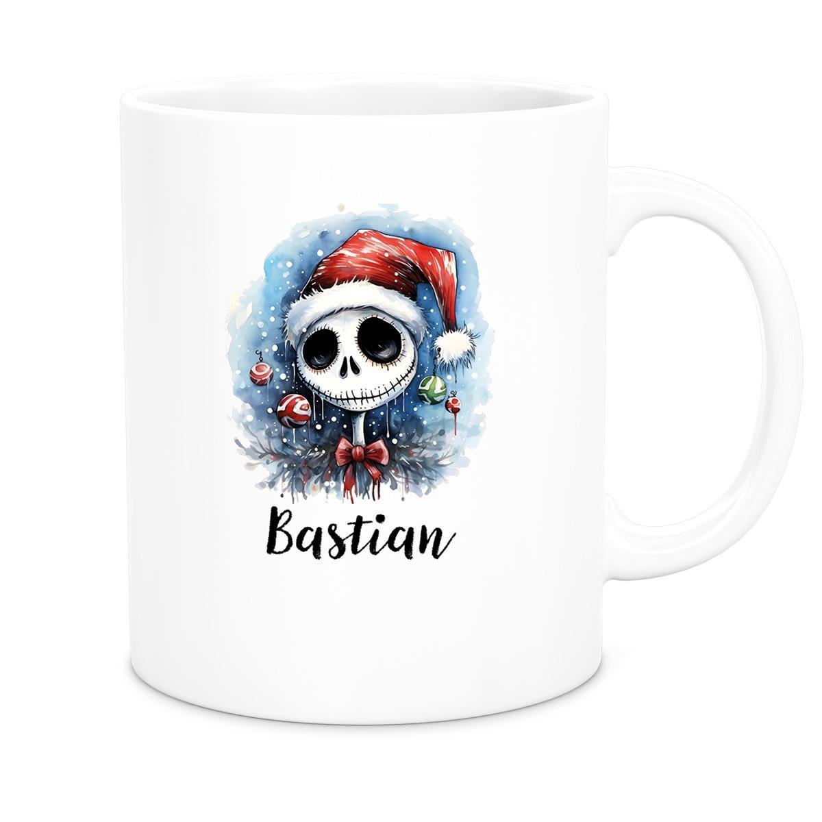 Tasse Wunschname Weihnachten Nightmare before Christmas 2 Keramik Becher versch. Farben