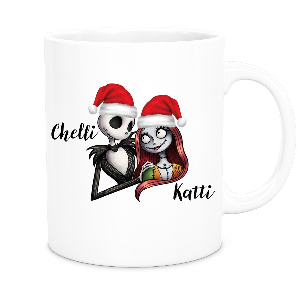 Tasse Wunschname Weihnachten Skull Nightmare before Christmas 3 Keramik Becher versch. Farben