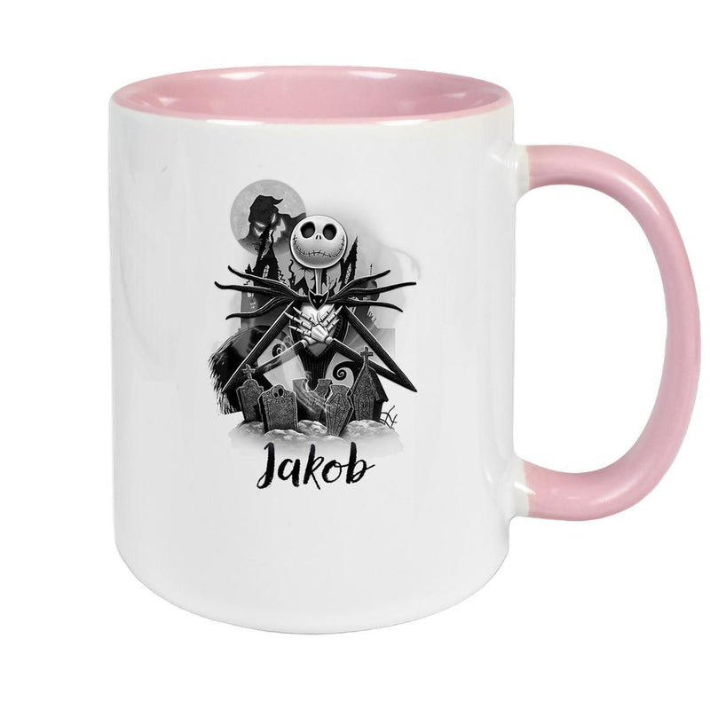 Tasse Wunschname Weihnachten Nightmare before Christmas 4 Keramik Becher versch. Farben