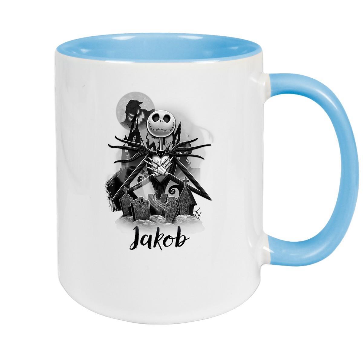 Tasse Wunschname Weihnachten Nightmare before Christmas 4 Keramik Becher versch. Farben