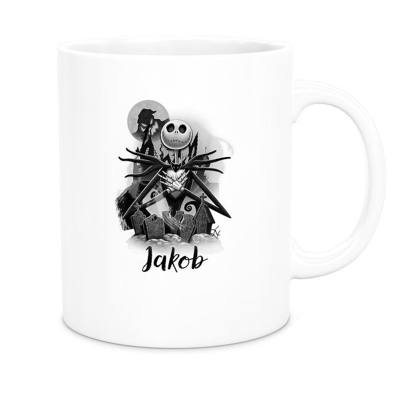 Tasse Wunschname Weihnachten Nightmare before Christmas 4 Keramik Becher versch. Farben