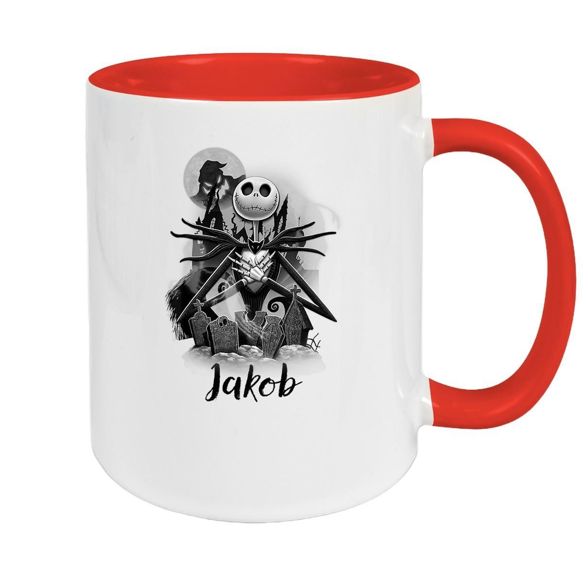 Tasse Wunschname Weihnachten Nightmare before Christmas 4 Keramik Becher versch. Farben