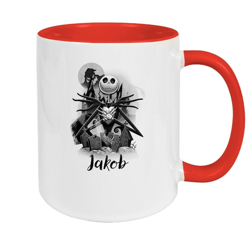 Tasse Wunschname Weihnachten Nightmare before Christmas 4 Keramik Becher versch. Farben