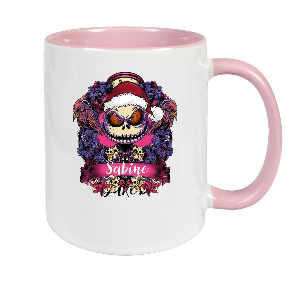 Tasse Wunschname Weihnachten Nightmare before Christmas 5 Keramik Becher versch. Farben