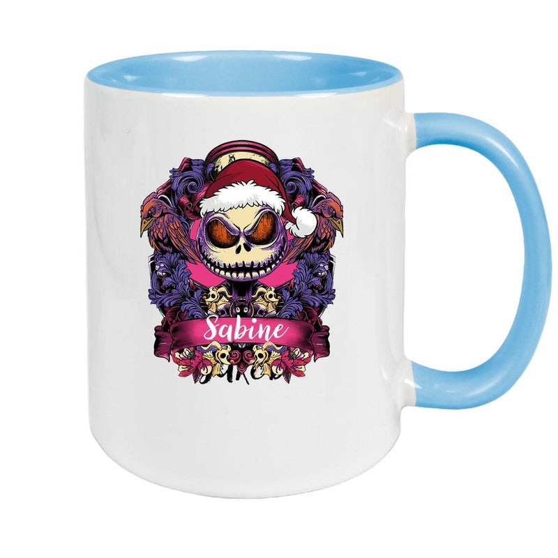 Tasse Wunschname Weihnachten Nightmare before Christmas 5 Keramik Becher versch. Farben