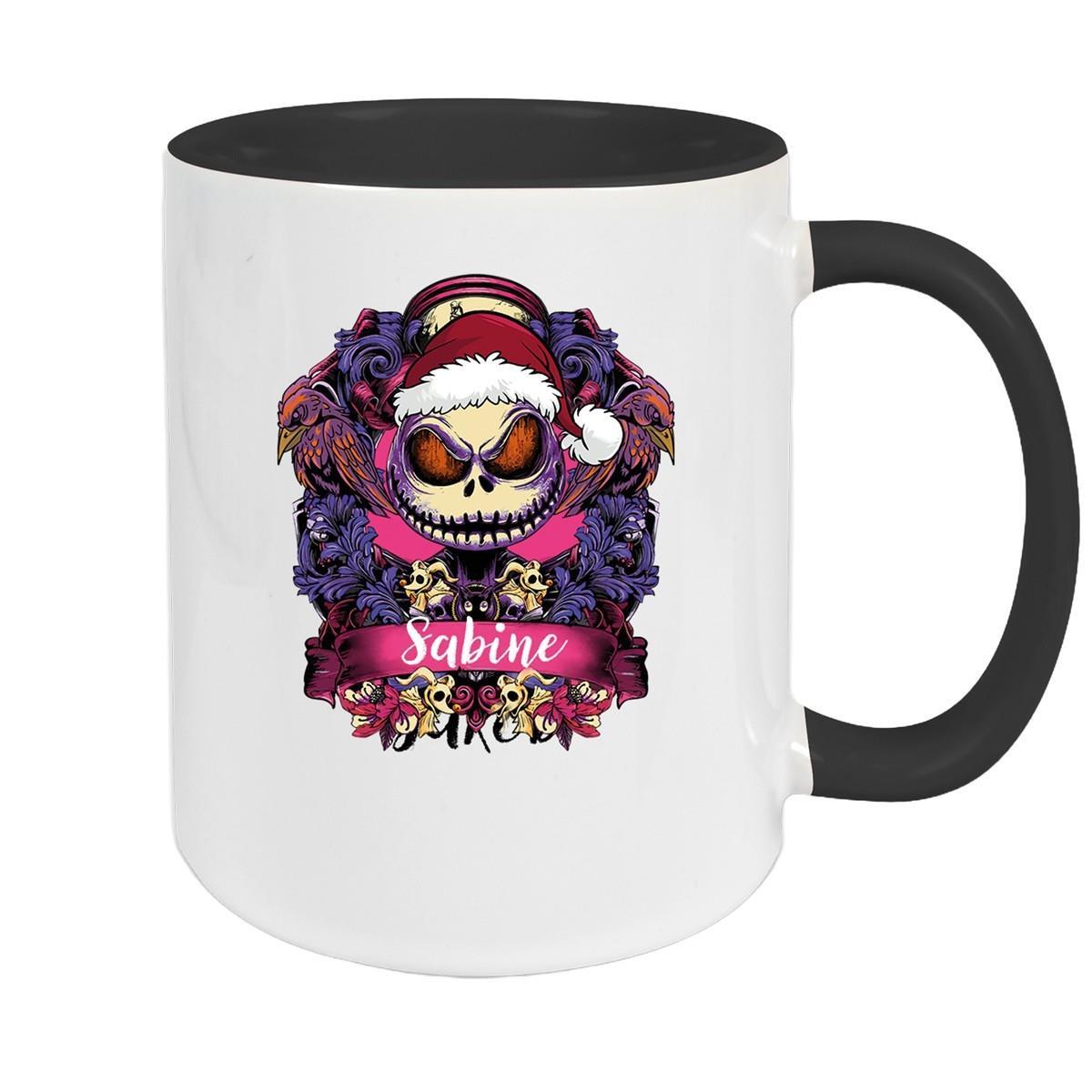 Tasse Wunschname Weihnachten Nightmare before Christmas 5 Keramik Becher versch. Farben