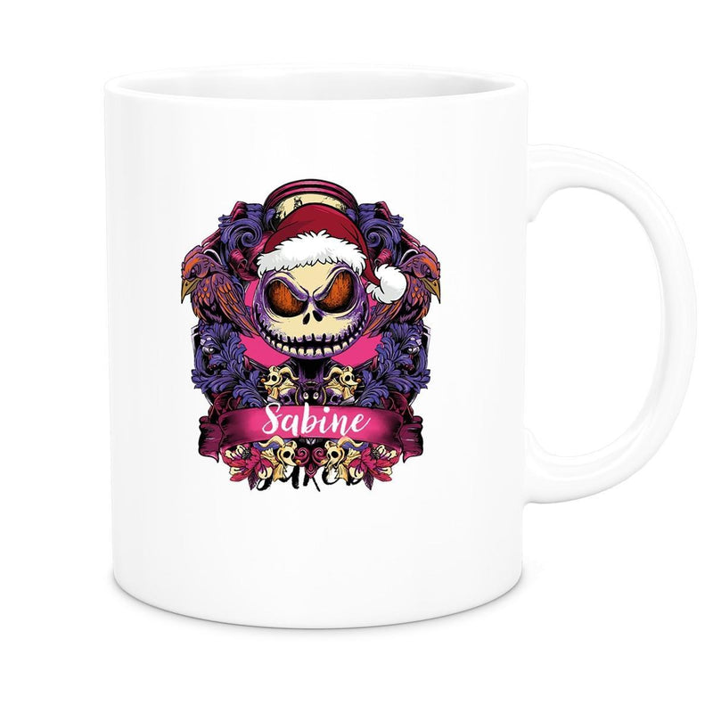 Tasse Wunschname Weihnachten Nightmare before Christmas 5 Keramik Becher versch. Farben