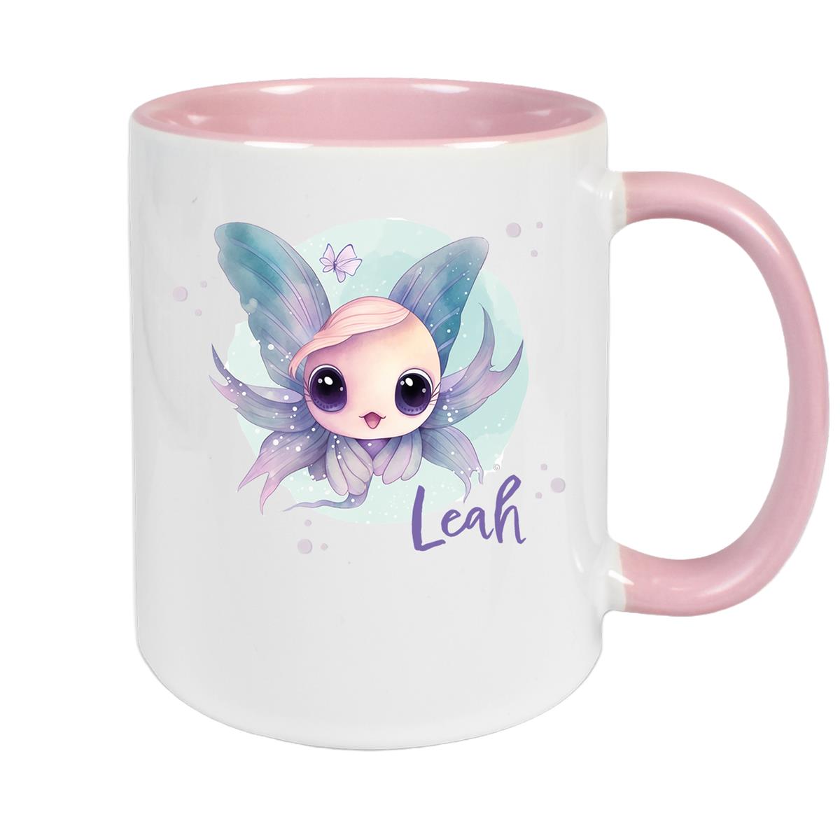 Tasse Wunschname Meerestiere-Fisch 1 Keramik Kinderbecher versch. Farben